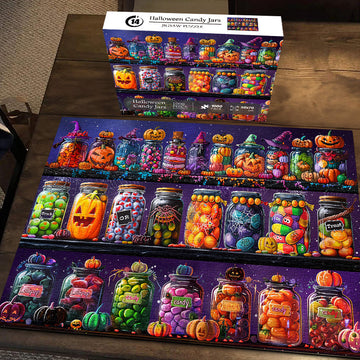 Barattoli di caramelle di Halloween puzzle puzzle 1000 pezzi